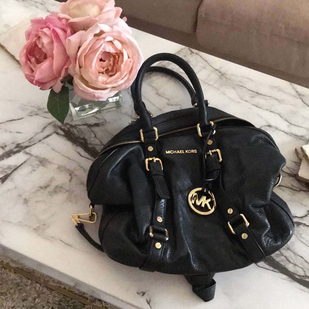 Black leather Michael Kors bag